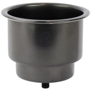 Drink Holder - Stepped Recessed - S/S - Black Pvd Coated