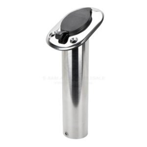 Rod Holder - Oval Head Angled - Stainless Steel