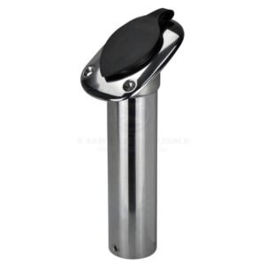 Relaxn Rod Holder - Oval Head Angled - Heavy Duty - Stainless Steel