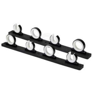 Relaxn Rod Storage Racks - Black Alloy & Polyboard