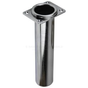 Rod Holder - Rectangular Head - Flush Mount - Stainless Steel