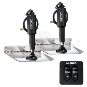 Lenco Trim Tab Kits - Standard Mount - Standard Tactile Switch With Built-In Auto Retract