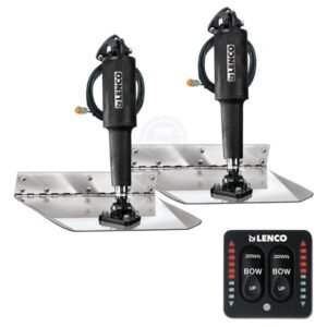 Lenco Trim Tab Kits - Standard Mount - Led Indicator Tactile Switch With Built-In Auto Retract