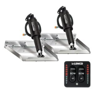 Lenco Trim Tab Kits - Edge Mount - Led Indicator Tactile Switch With Built-In Auto Retract