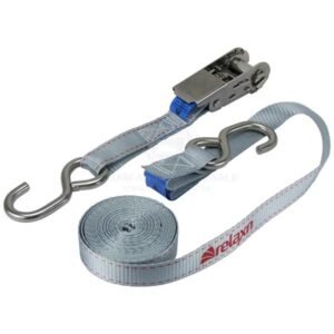 Relaxn Ratchet Tie Downs - S Hook To S Hook - Stainless Steel (Singles)